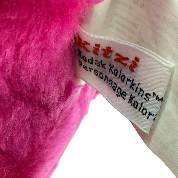 Kodak Kolorkins Plush Doll Hot Pink Kitzi 10 inch 1989 Canada Promotion - Picture 5 of 9